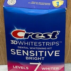 Crest 3D Whitestrips Sensitive Bright Dental Whitening Kit